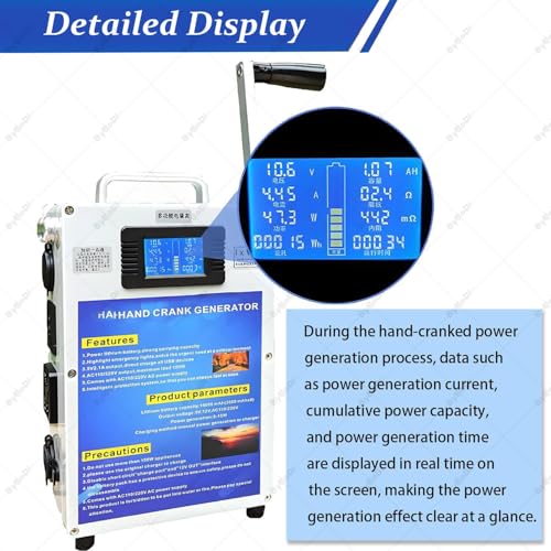 Generador Manual Portátil ByBoDi 46AH/500W 220V/110V miniatura 4