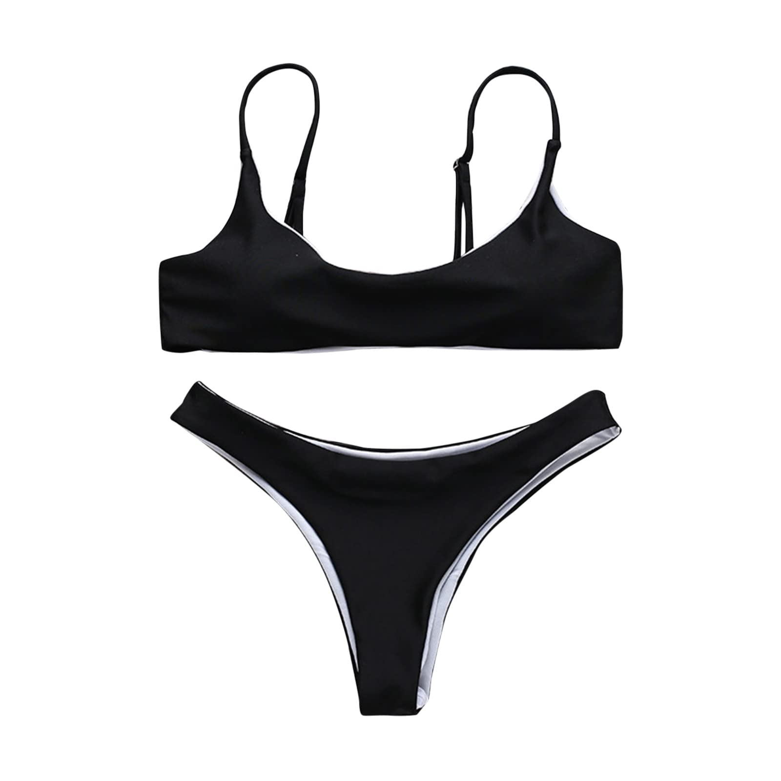 Bikini da Donna Accappatoio Fasciatura A Fascia for Brasiliano Set Push-up Spiaggia Abbigliamento, Rosa, S