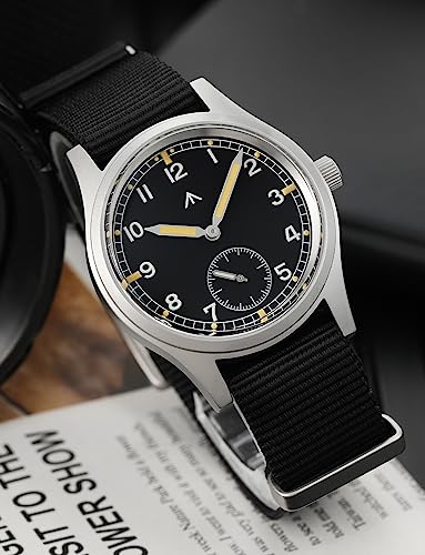 Image of TACTICAL FROG Militado D12 Military Mens Watch VD78 Quartz Sapphire Crystal C3 Super Luminous 36mm Dial Military-Style Dress Watches, 100M Waterproof