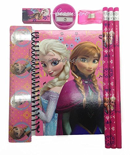 Disney frozen queen elsa and princess anna stationary kit - pink