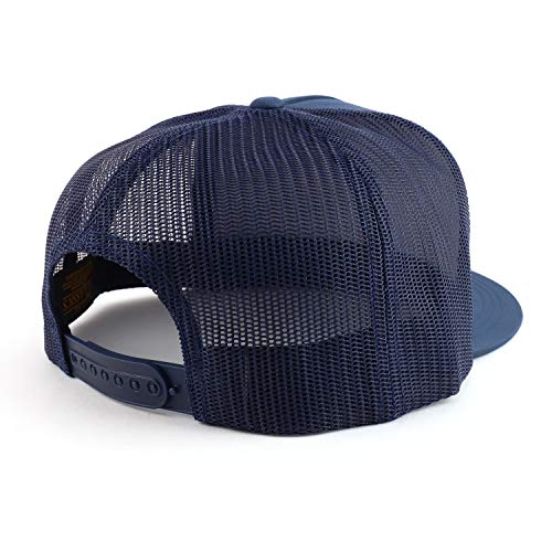 Image of Armycrew Oversize XXL Structured Blank 5 Panel Flatbill Snapback Mesh Cap