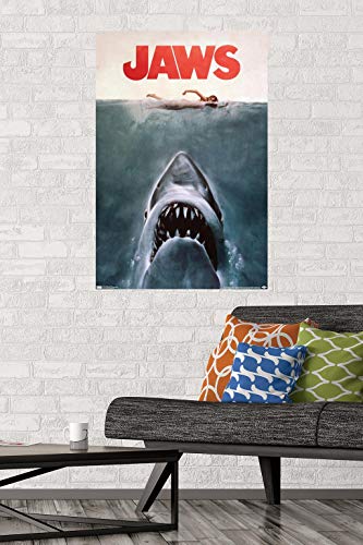 Trends International 24X36 Jaws - One Sheet Wall Poster, 24