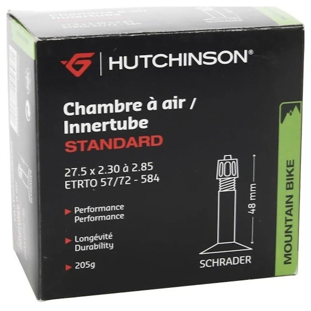 Hutchinson Standard Mtb Inner Tube - Black, 27.5 × 2.30-2.85-Inch