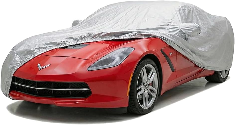 Custom Fits for C7 2014-2019 Chevy Corvette Car Cover Silver Metallic Covers