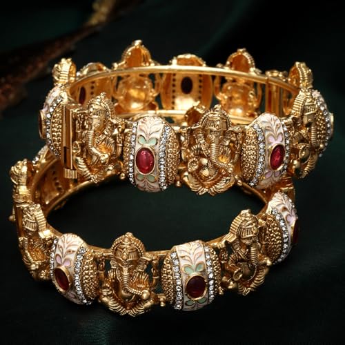 Image of Shining Diva Fashion Bangles for Women Girls Set of 2 Traditional Stylish Design