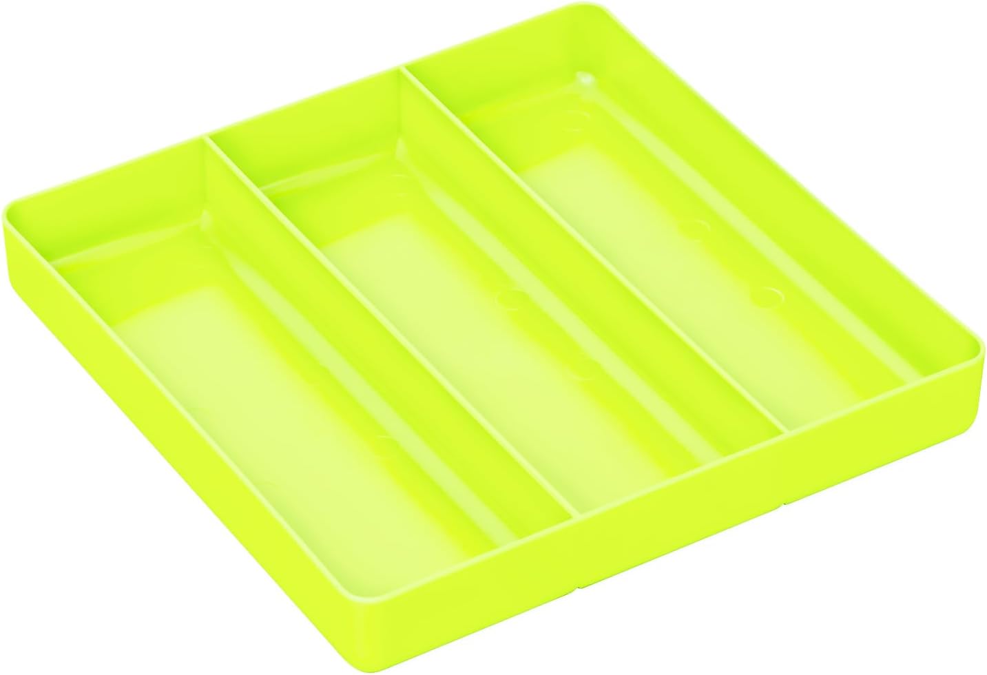 Ernst Manufacturing Toolbox Tray: High Visibility Stackable Organizer Tray with 3 Compartments - Ideal for Trades, Mechanics, Electricians, Plumbers, Household Use, Hobbies, and More - Heavy Duty