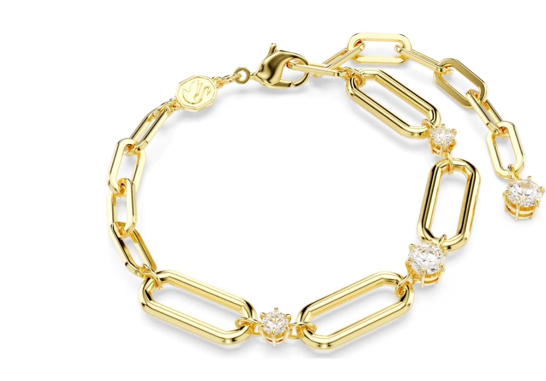 SWAROVSKI Constella bracelet White, Gold-tone plated