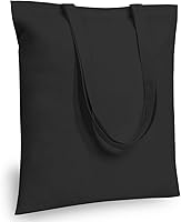 Vista 14 de TOPDesign Paquete de 10 bolsas de mano económicas de algodón de 11.8"x13", bolsas de tela ligeras y pequeñas reutilizables para compras