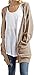 Imily Bela Women's Boho Long Sleeve Open Front Chunky Warm Cardigans Pointelle Pullover Sweater Blouses