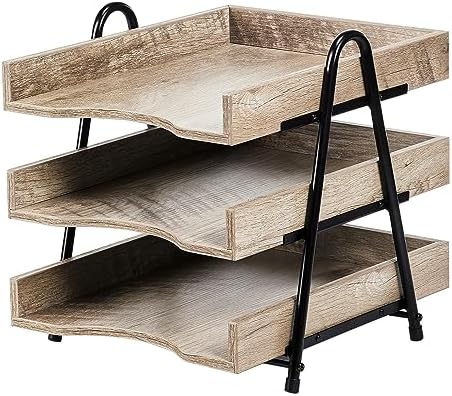 Organizer Da Parete MyGift In Legno Shabby - Con Lavagna, Ganci Per Chiavi E Scomparto Per Posta, 40x29 Cm - Foto 6