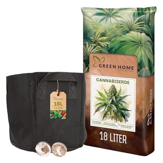 Pflanzenlampe LED, Pflanzenlicht, Pflanzenleuchte 72W, Wachsen licht with 144 Leds, Wachstumslampe Vollspektrum Wachstumslampe für Zimmerpflanzen mit Zeitschaltuhr, Plant Lights Stufenloses Dimmen. 12 Green Home Cannabis Anbau Set | 1 x Pflanzsack, 18L Cannabis Erde + 2 Quelltöpfen | Perfekt für Cannabis, Tomaten, Kräuter | Atmungsaktiv & Wiederverwendbar f. optimale Wachstumsbedingungen