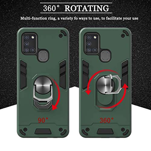 HAOTIAN Cover per Samsung Galaxy A21S Cover con 2