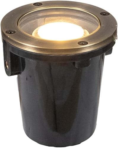 Miniatura 1 de VOLT 12V 3-en-1 Mini luz impermeable en grado con tapa de latón (bronce)