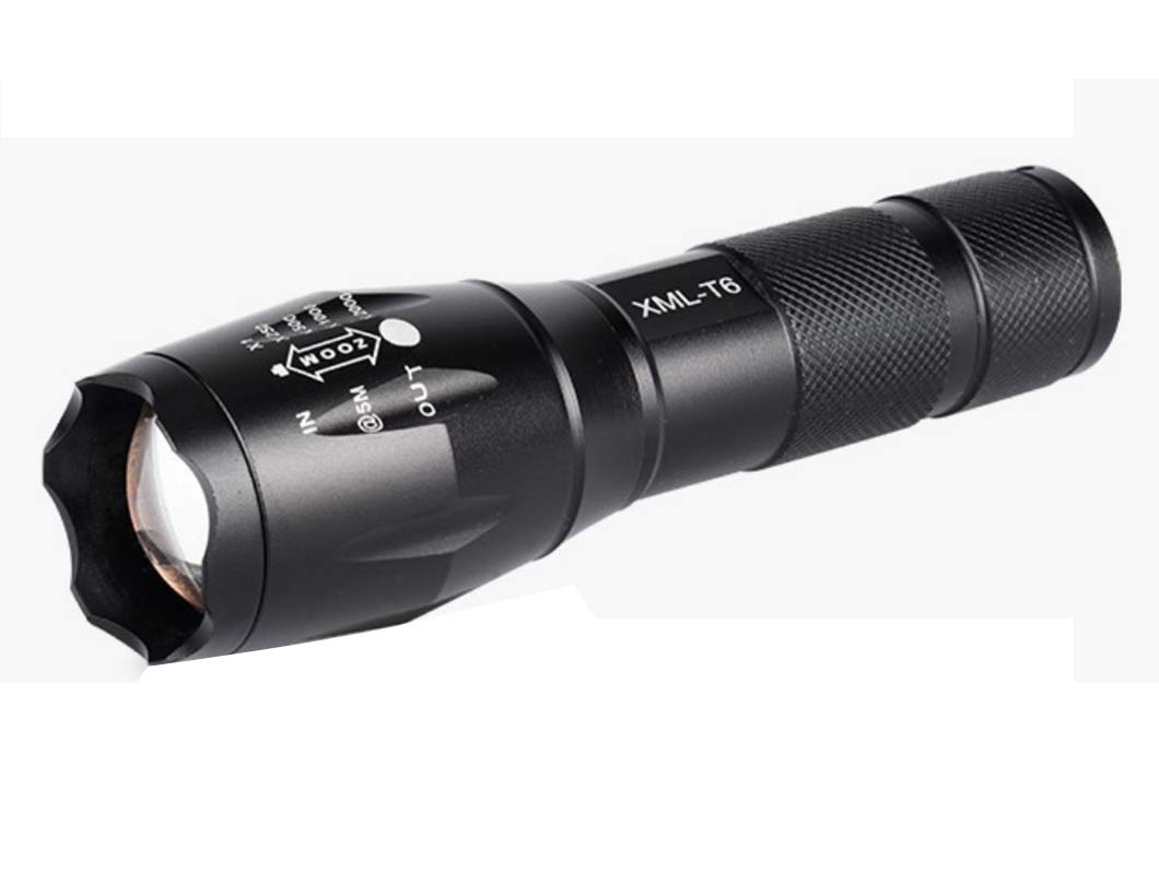 1600 Lumens Cree/xm-t6 3 Modes Aluminum Zoomable T6 LED Flashlight Torch(led Lifespan: 100,000 Hours) not include the battery