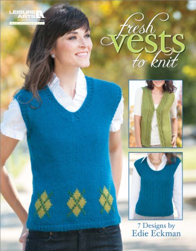 LEISURE ARTS Fresh Vests to Knit Knitting Book