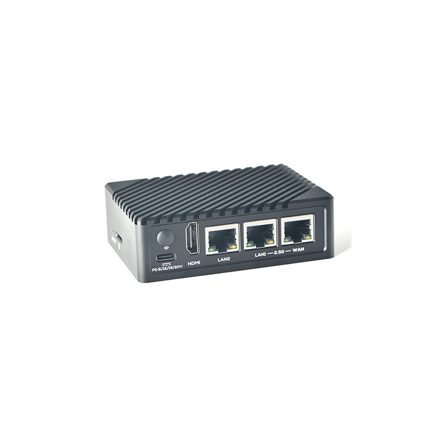 Nanopi R6S Mini Router OpenWRT mit DREI Gbps Ethernet Ports LPDDR4X 8 GB RAM basierend auf RK3588S Soc für IOT NAS Smart Home Gateway-Unterstützung Debian Ubuntu (mit Metallgehäuse, 8+64 GB)