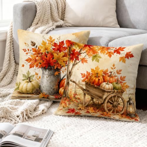 Housse de coussin en velours doux 55x55 cm chic et rustique pour canapé - 5