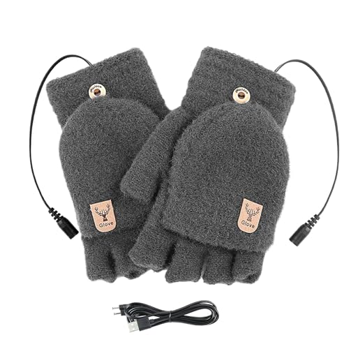 Moufles d'hiver chauffantes USB 5V polyvalentes pour la pêche sur glace et voyage
