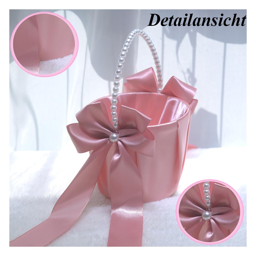 Blumenmädchen Korb 2 Stück Hochzeitskorb Streukorb Streukörbchen hochzeit