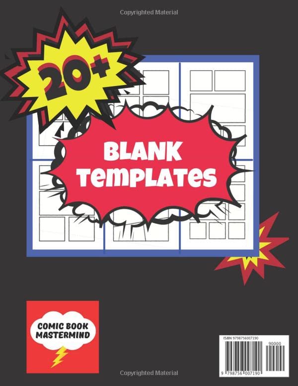 Miniatura 2 de Blank Comic Book Draw Your Own Comic Book, 150 Pages, 20+ Blank Templates for Drawing Comics, Create Anime Manga Art and Drawings
