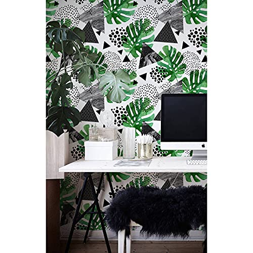 Papier peint stickers muraux Magic-Stick géométrique tropical Coloray - 2