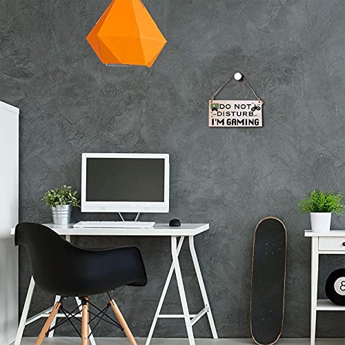 Dzh Enjoy Gamer Gifts For Teen Boys Girls Do Not Disturb I'm Gaming Room Decor Wooden Hanging Door Signs For Kids Boys Bedroom Door Wall Decoration #TOP5