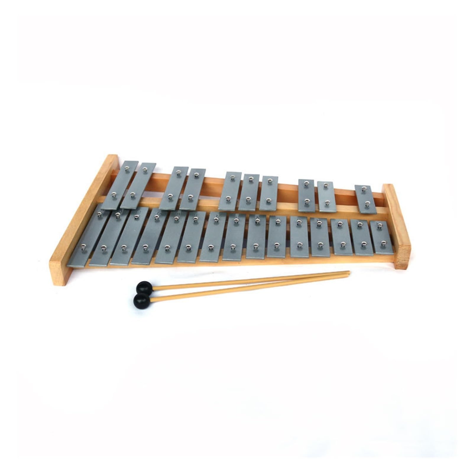 xilofono ​Legno Strumento A Percussione Pianoforte con Piastra in Alluminio A 25 Toni, Carillon Professionale, Pianoforte Didattico per Pianoforte A Percussione in Metallo