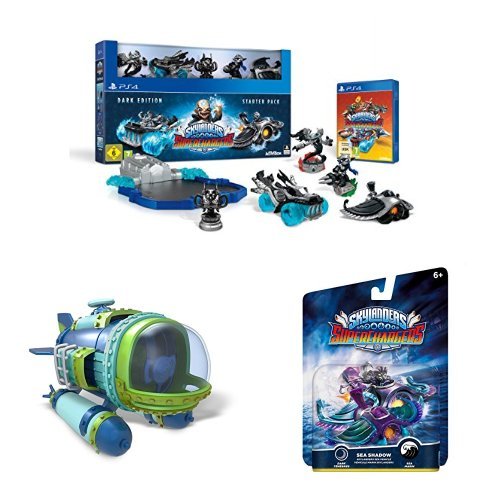 Skylanders SuperChargers Starter Pack Dark Edition + Fahrzeug Dive
