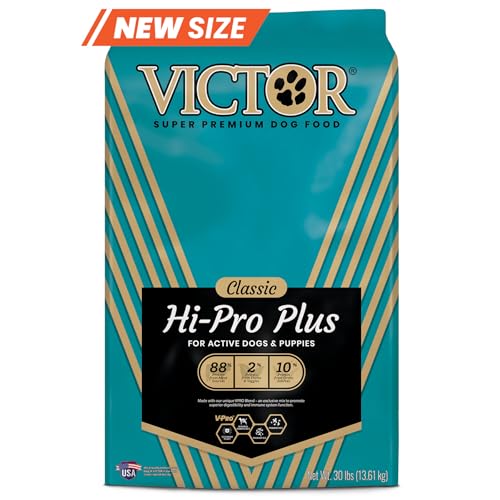 Victor-Super-Premium-Dog-Food–Hi-Pro-Plus-Dry-Dog-Food–30-Protein-Gluten-Free-for-High-Energy-and-Active-Dogs-Puppies-30lbs Victor Super Premium Dog Food–Hi Pro Plus Dry Dog Food–30 Protein Gluten Free for High Energy and Active Dogs Puppies 30lbs