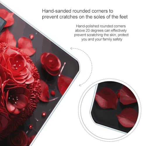 Báscula Digital para Cuerpo Red Rose Love Heart 400 lb miniatura 4