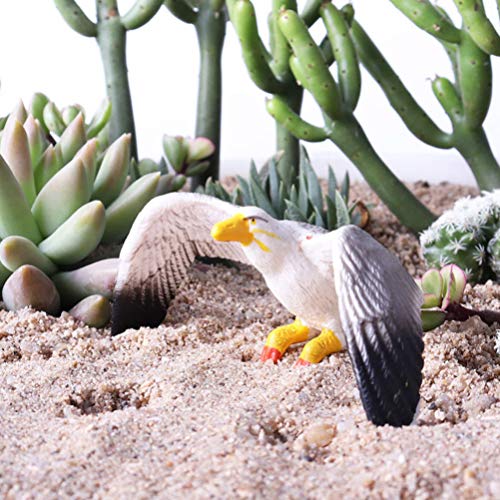 Hemoton Mini Seagull Figurines Flying Seagull Decor Animal Statue Toy Mediterranean Style Garden Decorations For Nautical Beach Theme Birthday Party Supplies Centerpieces #TOP3