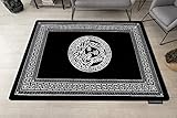 versace teppich rund Sie werden hier keine farbschockierenden Akzente finden oder Sie werden von dem starken Kontrast nicht überrascht sein. In New Yorker Innenräumen finden wir viele geometrische Muster, Rauten, Zickzacke und Quadrate.