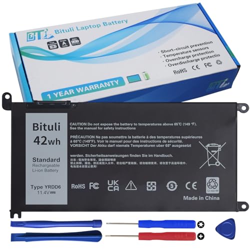 Bituli YRDD6 Battery for Dell inspiron 15 3000 Series 3583 3593 3582 3584 3501 inspiron 15 5000 Series 5582 5584 5598 5585 5593 5594 14 3493 5481 5482 5485 5491 5493 7586 Vostro 5481 1VX1H P93G P75F
