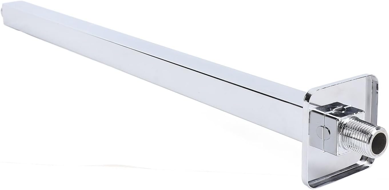 Zerodis Ceiling Shower Arm, Stainless Steel Square Rain Shower Head Straight Arm with Concealed Pipe Design, for Ceiling Mounted Head Installation (61CM)