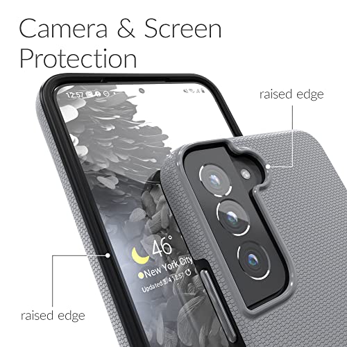 Image of Crave for Samsung Galaxy S22 Case, Shockproof Protection Dual Layer Case for Samsung Galaxy S22 5G (6.1 inch) - Slate