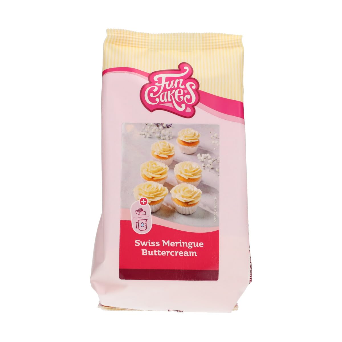 FunCakes Preparado para crema de merengue suizo 400 g para decoración de tartas
