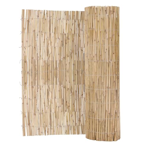 Egardenkart Bamboo Fence for Garden - 150cm x 600cm Balcony Fence | Bamboo Privacy fence for Balcony Privacy | Reed bamboo Screen (1.5m x 6m)