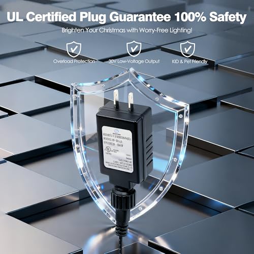 BlcTec Christmas Lights, 300 LED 108FT UL Certified Color Changing Christmas Tree Lights with Remote, 11 Modes, Timer, Waterproof, Connectable String Lights for Xmas Décor, Warm White & Multicolor - Image 6