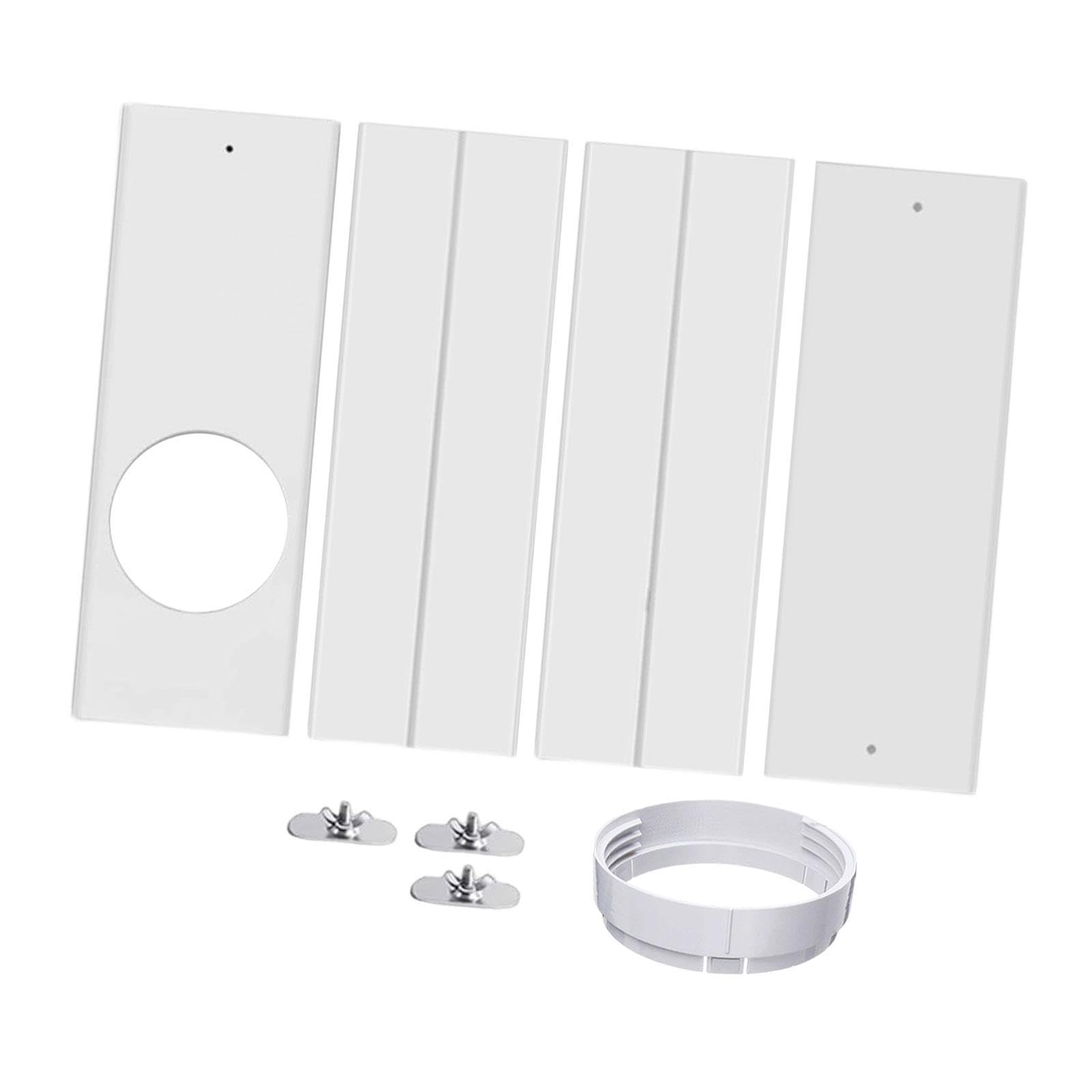Kit de Aire Acondicionado Portátil para Ventana con Acoplador Redondo, Telescópico, Resistente, Universal, Ligero, con Paneles de Sellado para Ventana