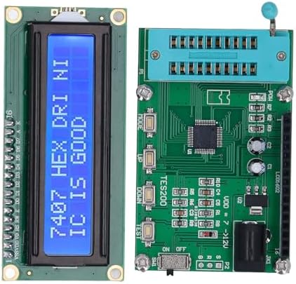 TES200 Digital IC Tester for 74-Series and 40-Series Logic ICS – 7–12VDC Integrated Circuit Meter with LED Display, Fast 3-Second Diagnosis for TTL CMOS DIP Chips (14-Pin to — 사진 5