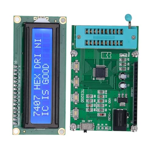 TES200 7-12VDC Integrated Circuit Meter LED Display Quick Response IC Tester 74 40 Series Applicable for Troubleshooting