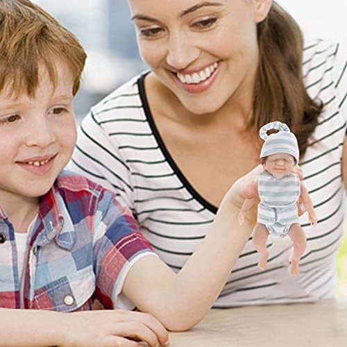 XZMAN Mini Reborn Baby Dolls, 6" Realistic Newborn Baby Dolls That Look Real Silicone Dolls With Full Body Miniature Reborn Babies For Toddlers, Birthday Gift