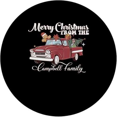 Miniatura 3 de Red Pick Up Truck Campbell Family Christmas Costume Matching PopSockets Standard PopGrip