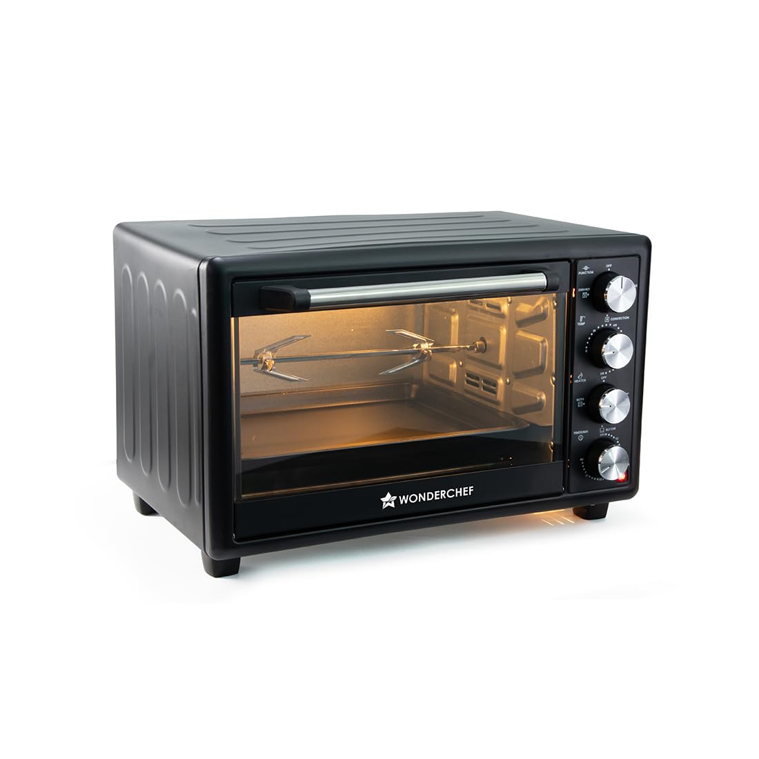 Wonderchef Oven Toaster Griller 30 L with Rotisserie and Convection for Baking, Top and Bottom Heat Selector, Auto-Shut Off, Heat-Resistant Glass, 1 Hour Timer, 1500 W, 2-Yr Warranty-image-28