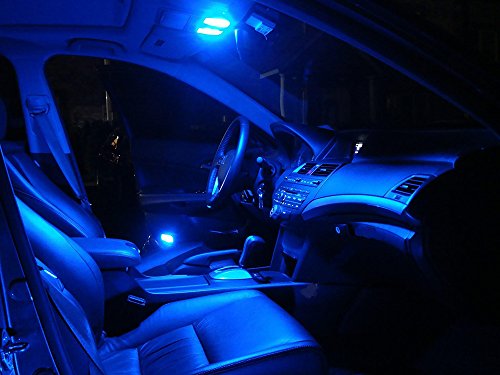 Antline 194 168 2825 T10 W5W Error Free Led Bulb Blue, Super Bright 300 Lumens 10-Smd 5730 Chipset Led Bulbs For Interior Dome Map Door Courtesy License Plate Lights, Pack Of 10 #TOP5