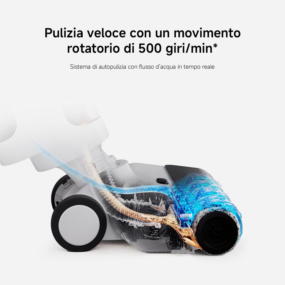 Xiaomi Truclean W20 Aspirapolvere lavapavimenti, 500 RPM, 15 kPa