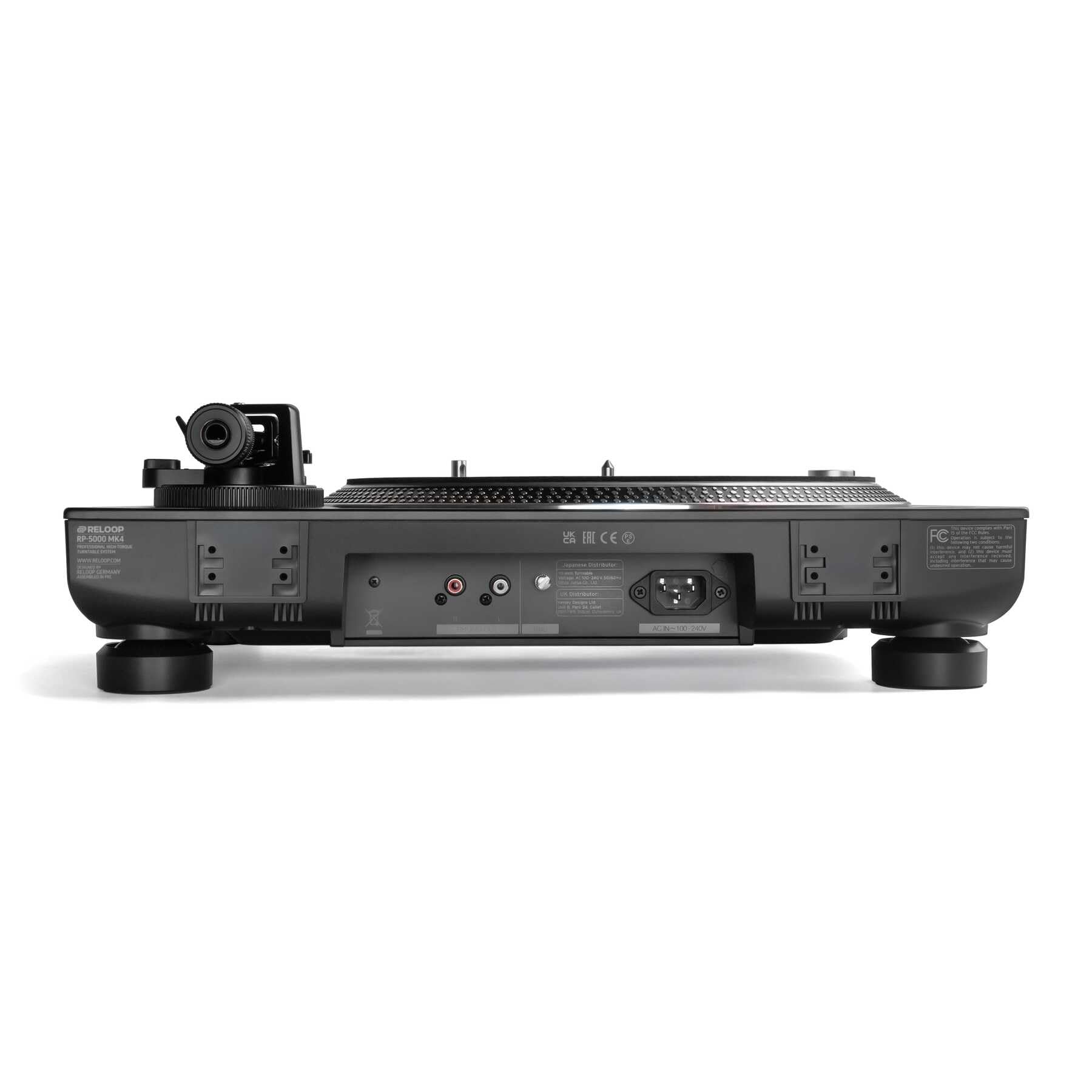 Reloop RP-5000 MK4 - Tocadiscos High-Torque Next Evolution de accionamiento Directo, diseñado para Uso Profesional y de Alta Durabilidad