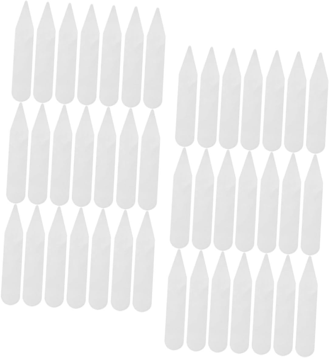 Beavorty 200Pcs Transparent Pet Collar Stays for Men Women Durable Shirt Collar Holders Suitable for Formal Wear Work and Special Occasions