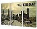 Produktbild The Walking Dead, 3-teiliges Leinwandbild (120cm x 80cm), TOP-Qualität! Wand-Bild erhältlich von klein bis groß (XXL) Made in Germany! Preiswerter fertig gerahmter Kunst-Druck zum Aufhängen - tolles und einzigartiges Motiv. Kein Poster oder Plakat!