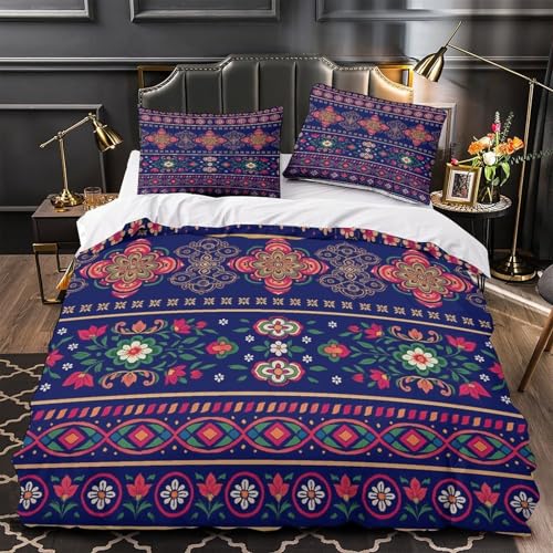 Housse de couette 140x200 avec parure de lit imprimé en 3D microfibre pour ado single